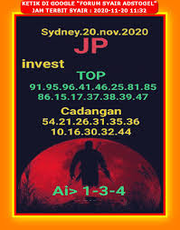 1 New Message Kode Syair Sydney 20 November 2020 Forum Syair Togel Hongkong Singapura Sydney