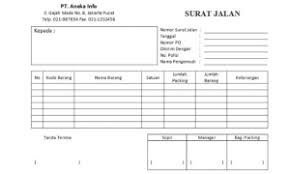 Dapat ditulis tangan dengan huruf balok atau dicetak/print. Contoh Surat Jalan Pengiriman Barang Format Excel Archives Karya Tulis Ilmiah