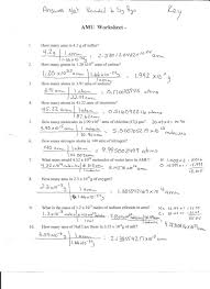 Moles Molecules And Grams Worksheet Answer Key Pdf Free Download