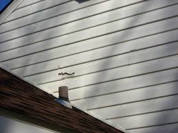 The siding damage is between the upper floor and stops about 5' above ground so it is at a specific location. 4 Signs Your Wood Siding Needs To Be Replaced 5280 Exteriors