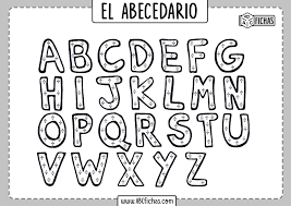 Abecedario Para Colorear Abc Fichas El abecedario es una de las maneras más académicas de aprender o enseñar el idioma a los niños.