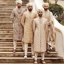 In a traditional wedding, the wedding party refers to the group of people participating in the ceremony with the bride and groom (formally, bridegroom). Indian Wedding Groom Outfits 2020 G3 Fashion