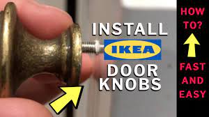 Next on the list is to figure out the kitchen peninsula situation. How To Install Ikea Door Knobs Fast And Easy Youtube