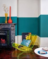 Two Tone Walls Striped Walls Decor Interior