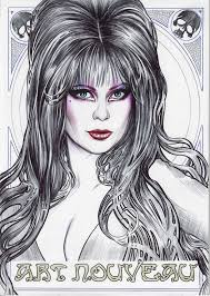 Elvira Blank Cover Edition Art Nouveau Art Book by Fred Ian