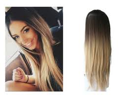 Done right, your hair will appear as if it has been literally dipped in dye (hence the name). Buy 24 Inches Half Head Wig Long Curly Wavy Ombre Dip Dye 3 4 Weave Brown Blonde Darkest Brown To Sandy Blonde In Cheap Price On Alibaba Com