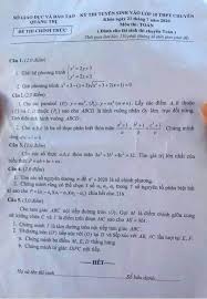 Đề thi toán lớp 10 của hà nội năm 2021 được đánh giá khá nhẹ nhàng Ä'á» Thi Vao 10 Mon Toan Chuyen Tá»‰nh Quáº£ng Trá»‹ 2020 2021 Trung Tam Gia SÆ° Tiáº¿n Bá»™