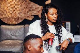She said she is in love with her new type of earrings. In Studio Dj Zinhle