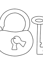 Keys, keys coloring, keys coloring pages, keys pages primary sidebar Lock And Key Coloring Page For Kids Online Or Printable For Free