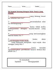 Budak yang _____tidak mengambil masa yang lama untuk memahami pelajaran yang sedang diajar. Simpulan Bahasa Tahun 3 Pdf Simpulan Bahasa Adalah Bentuk Peribahasa Yang Paling Mudah Biasanya Terdiri Daripada Dua Patah Kata Yang Membawa Maksud Course Hero