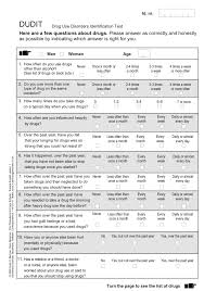 Multiple choice questions on drug abuse quiz answers pdf to prep sat biology test for subject tests. Drug Use Disorders Identification Test Dudit Www Emcdda Europa Eu