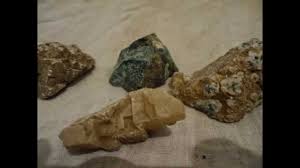 Natural pictures of raw diamonds in rock. Rough Diamond In Kimberlite And A Range Of Gem Stones Youtube