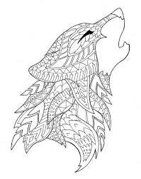 Wolf coloring page with few details for kids. Cool Wolf Coloring Pages Ideas Animal Coloring Pages Mandala Coloring Pages Wolf Colors