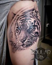 Pin By David Goulam On Tattoos Tiger Tattoo Thigh Tiger Tattoo Animal Tattoos