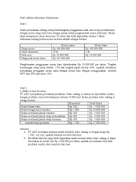 Maybe you would like to learn more about one of these? Soal Latihan Akuntansi Manajemen Pdf