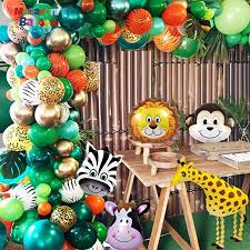 Guirnalda De Globos Con Tematica De Jungla Y Safari Para Ninos Kit De Globos De Animales Hojas Para Fiesta De Cumpleanos Decoraciones Para Baby Shower K652 Buy Jungla Safari Fiesta Globo Garland Kit Globos De