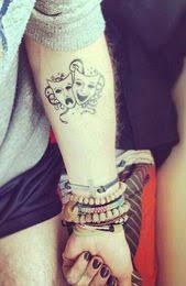 101 amazing drama face tattoo ideas that will blow your mind! Happy And Sad Face Tattoos Designs