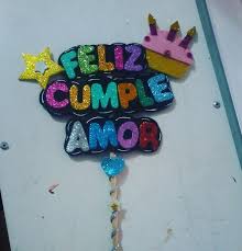 Feliz Cumple Amor En Foami Feliz Cumple Amor Feliz Cumple Manualidades