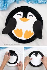 Paper Plate Penguin Craft For Kids Free Template Winter Activities For Kids Penguin Craft Winter Crafts For Toddlers