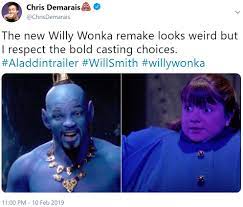 Will smith blue cheese meme. The New Willy Wonka Remake Will Smith S Genie Know Your Meme