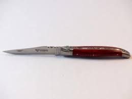 Laguiole 12cm Manche Red Heart Laguiole En Aubrac Couteaux Pliants Couteau Laguiole Couteau