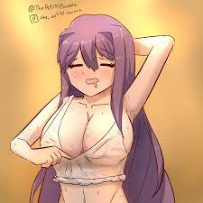 Yuri feeling the summer heat! : r/DDLC