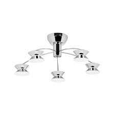 Shop our modern chrome ceiling lights selection from the world's finest dealers on 1stdibs. Cruise 5ch Led Contemporary Chrome Semi Flush Ceiling Light Lighting From The Home Lighting Centre Uk