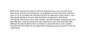 Lettre de motivation pour une candidature en bac pro maçon via www.pratique.fr. Exemple De Lettre De Motivation Gratuite Pour Un Bts En Alternance
