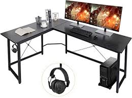 Casaottima l shaped gaming desk, 51 home office desk with round corner computer desk with large monitor stand desk workstation,black. Amazon Com Auag Modern L Shaped Home Office Desk 66 Sturdy Computer Pc Laptop Table Corner Desk Workstation Larger Gaming Desk Easy To Assemble 66 5 X 47 5 X 29 3 Black Kitchen Dining