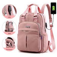Laptop bags have a very affordable price. Top Handle Usb Pengisian Ransel Wanita Kapasitas Besar Ransel Perjalanan Santai Rapi Mahasiswa Sekolah Tas Laptop 14 Inch Tas Ransel Ransel Aliexpress