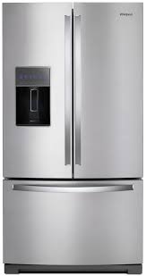Automatically replenishes your ice supply for the next time you need it. Whirlpool 26 80 Cu Ft French Door Refrigerator Fingerprint Resistant Stainless Steel Wrf767sdhz Spencer S Tv Appliance Phoenix Az
