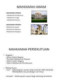 (1) mahkamah besar hendaklah mempunyai bidang kuasa asal, bidang kuasa rayuan dan bidang kuasa penyemakan sebagaimana. Slide Mahkamah Awam Pptx