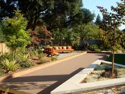 They can be anywhere from 8 feet to 14 feet wide and 60 feet to 91 feet long. Bocce Ball Court And Seating Modern Landscape San Francisco By Gary Marsh Design Houzz