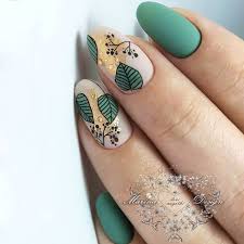 Elegant Emerald Green Nails Designs For You Nails Boho Nails Green Nail Designs Matte Nails Design