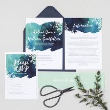 Helena Navy Botanical Watercolour Wedding Invitations Wedding Invitation Inspiration Navy Wedding Invitations Watercolor Wedding Invitations