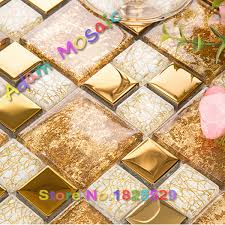 The dulled silver color is reminiscent of the art deco era and is stunning, without being overwhelming. Gold Tile Backsplash Glass Kitchen Golden Tiles Mirror Bathroom Wall Art Deco Yellow Subway Tiles Frieplace Design Tile Pen Tiletile Terracotta Aliexpress