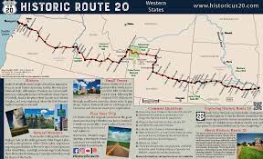 Us Highway 20 Map Plan Your Visit Across Historic Route 20 - The Historic Us Route 20  Association