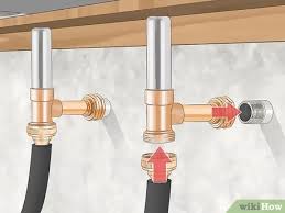 Turn the water back on by slowly rotating the shutoff valve's handle so it is parallel to the supply pipe. 3 Easy Ways To Stop Water Hammer Wikihow