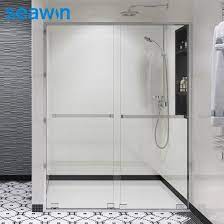 The best quality shower enclosures are made from safety glass that is at least 8mm thick or more. China Aluminum Frame Bath Shower Screens Bypass Bathroom Glass Shower Door Shower Enclosure China Shower Enclosure Glass Shower Door