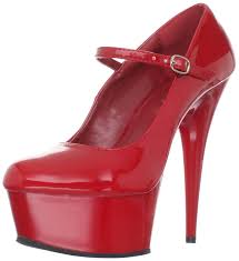 Pleaser Womens Delight 687 R M Platform Pump Shoes Court