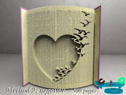 herz vogel buchfaltkunst muster anleitung faltbuch gefaltetes buch muster buchkunst papiermodelle buchmodelle folded book art book folding patterns book art