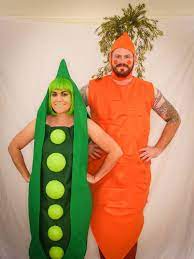 Peas Carrot Couples Costume Vegetable Costumes Carnival Costumes Fancy Dress Vegetable