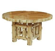 High country furniture design serves. Round Log Dining Tables