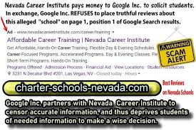 Google Inc Hand Picks Companies That Provide Nevada Career Institute Phony Reviews In 2020 Nevada Career Google Search Results