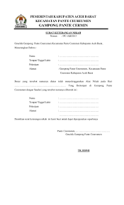 Setelah mengetahui beberapa persyaratan diatas, silahkan untuk datang ke kantor desa/kelurahan setempat. Contoh Surat Cerai Mati Dari Desa
