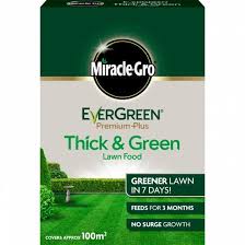 Here is another little secret i use time to time to get my lawn going and give it a quick boost of growth. Miracle Gro Evergreen Premium Plus Thick Green Lawn Food 2kg Carton