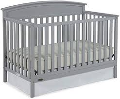 Amazon Com Graco Benton 5 In 1 Convertible Crib Pebble Gray Easily Converts To Toddler Bed Day Bed Or Full Bed Best Baby Cribs Grey Crib Convertible Crib