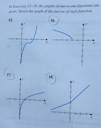 How to find exponential functions. The Graphs Of One To One Functions Are Given Sketch Chegg Com