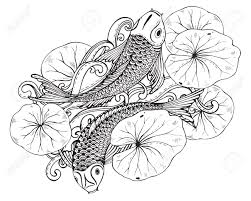 La flor de loto nace en las zonas más oscuras de los lagos, aquellas en las que hay ausencia de sol tatuaje de una calavera situada encima de una flor de loto rosa. Mano Vector Dibujado La Ilustracion De Dos Peces Koi Carpa Japonesa Con Hojas De Loto Simbolo Del Amor La Amistad Y La Prosperidad Imagen Blanco Y Negro Puede Ser Utilizado Para El