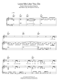 Ellie Goulding Ellie Goulding Love Me Like You Do Love Me Like You Do From Fifty Shades Of Grey By Ellie Goulding Piano Vocal Guitar Right Hand Melody Digital Sheet Music Sheet Music Digital Sheet Music Sheet Music Direct
